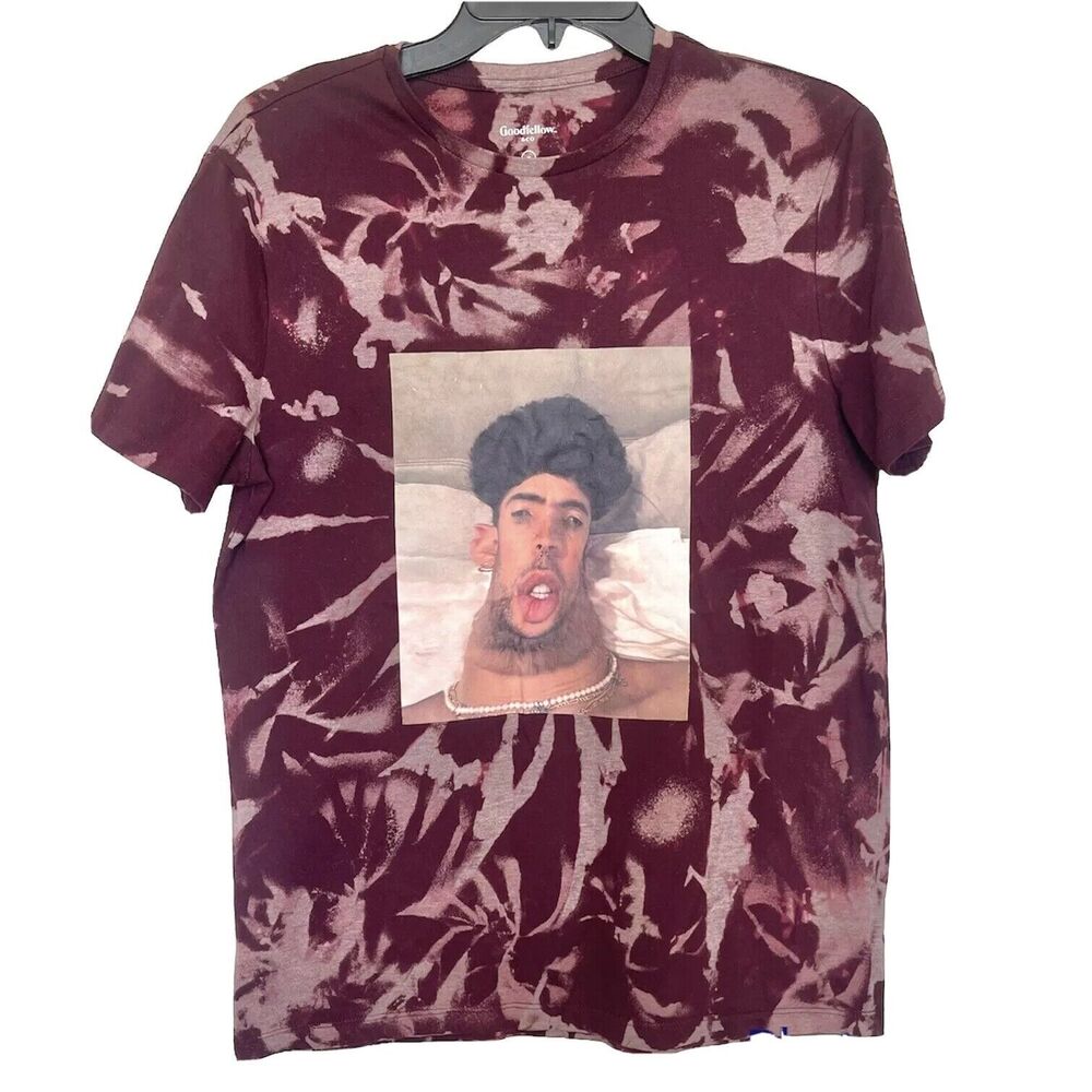 GoodFellow Mens T Shirt Size Medium Graphic Print Tie Dye Street wear Hipster